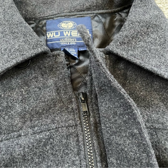 🔴Wu-Wear Jacket Size XL Wu-Tang Rare Raekwon Gza Gray Coat WuTang - Picture 14 of 16